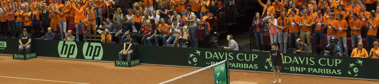 Davis Cup Juichende fans - Robin Haase