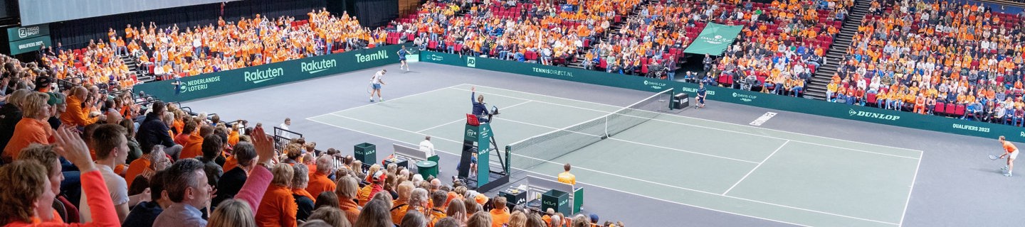 MF Davis Cup 2023 Groningen eerste wedstrijddagDSC04167 Pano