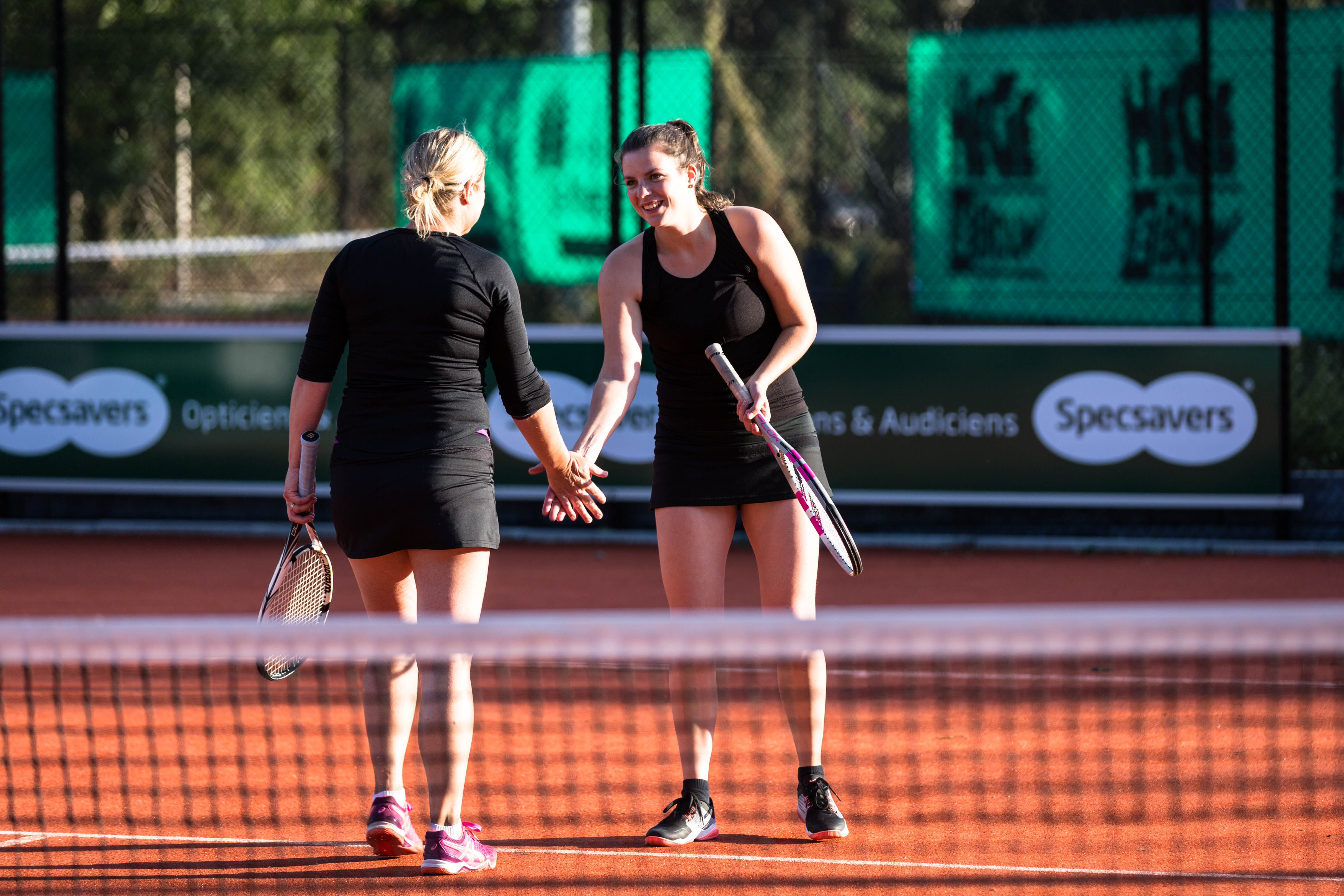 Dames dubbel high five