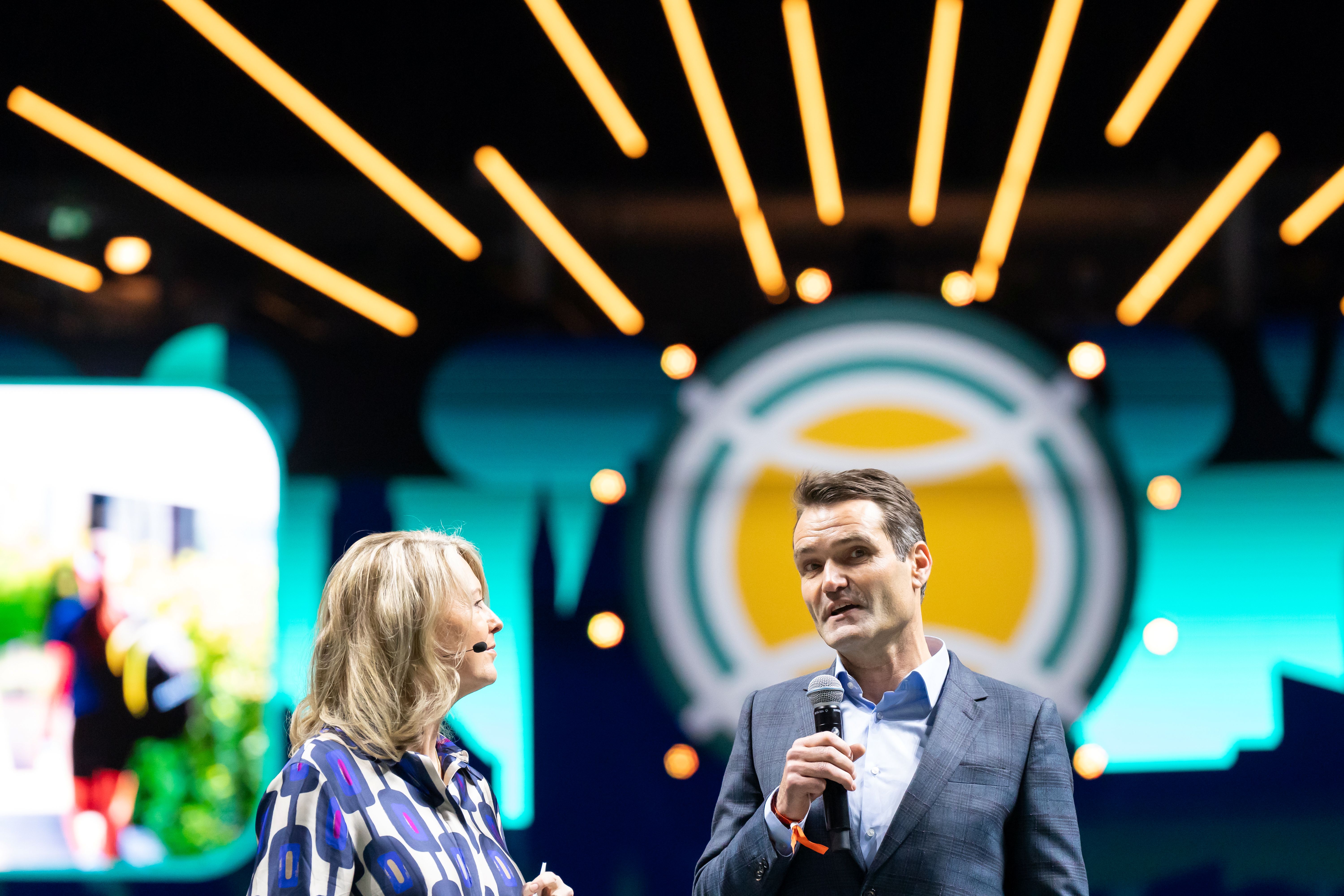 Edu en Kristie op jaarcongres 2