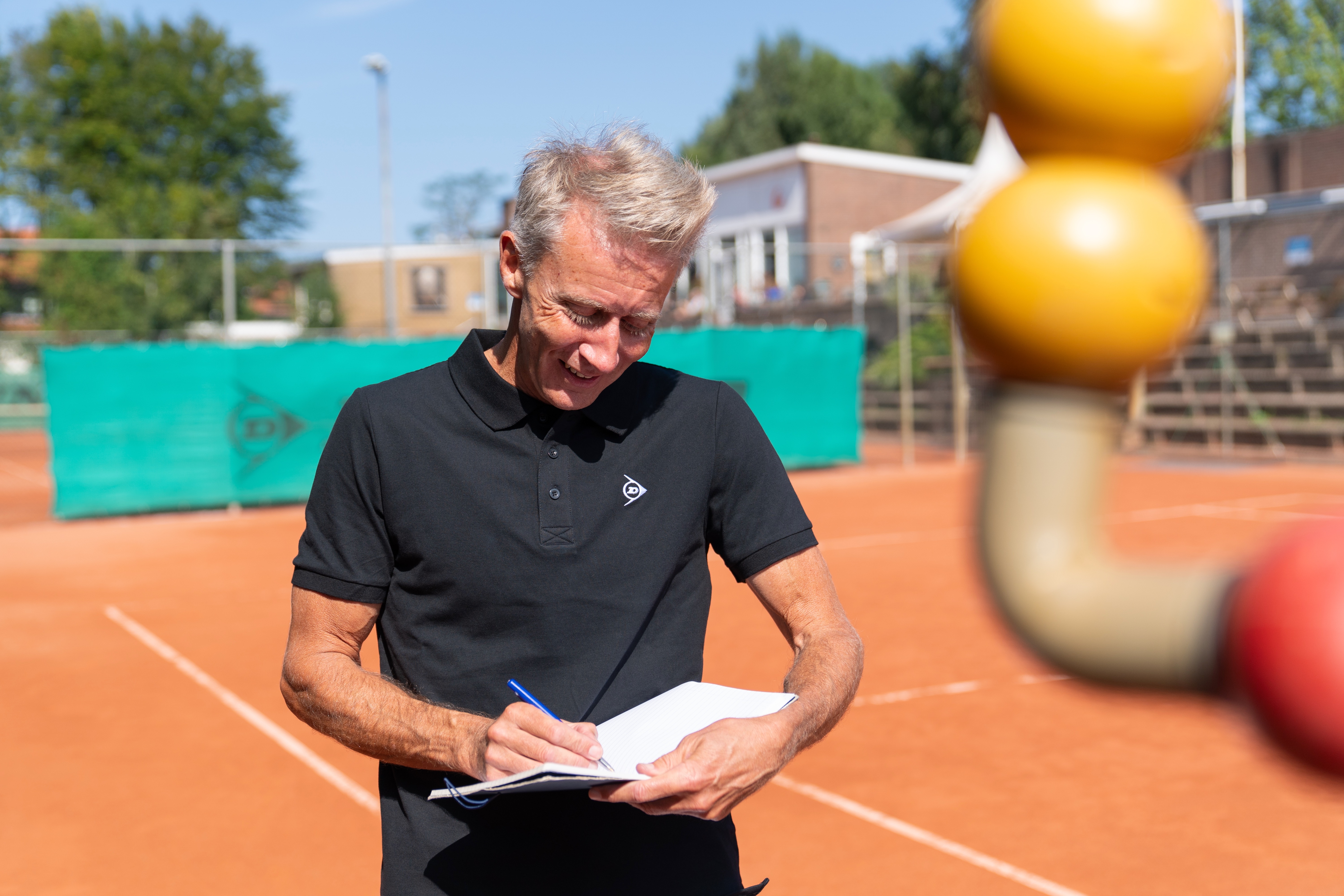 Vrijwilliger op de baan