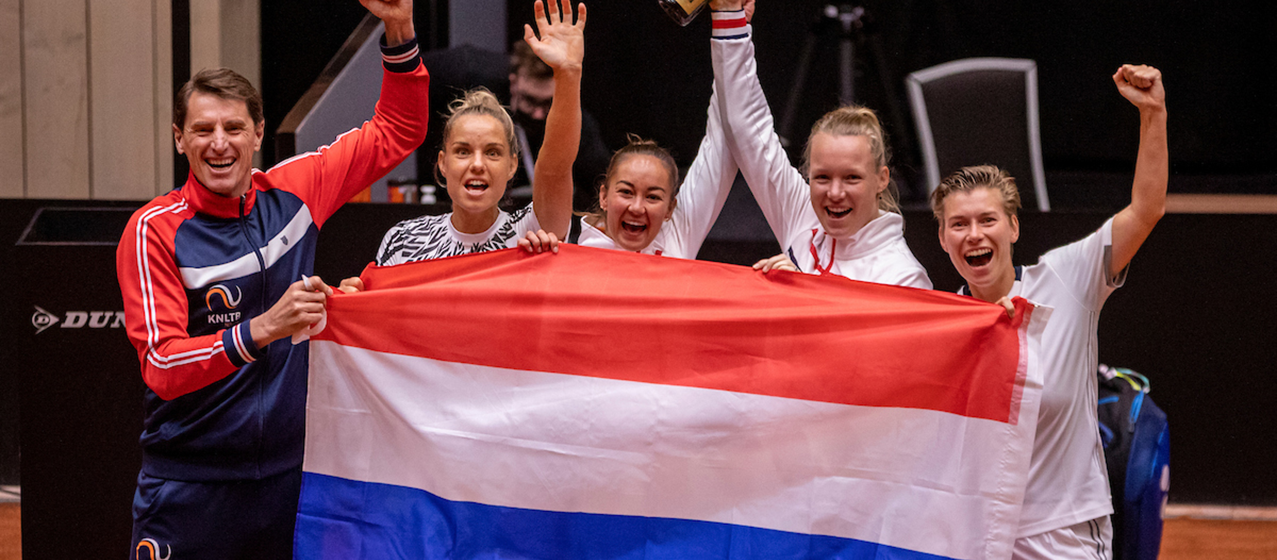 Feest na zege op China in Billie Jean King Cup