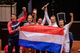 Feest na zege op China in Billie Jean King Cup