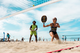 Actiefoto Beachtennis